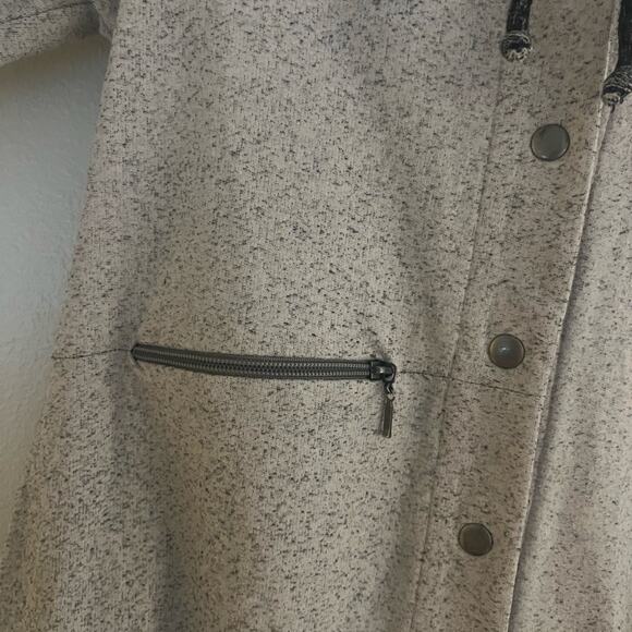 Spirithouse Gray Longline Lightweight Button Up Jacket Small - Picture 4 of 12